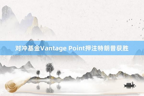 对冲基金Vantage Point押注特朗普获胜