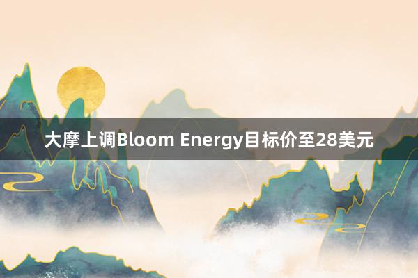 大摩上调Bloom Energy目标价至28美元