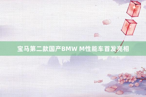 宝马第二款国产BMW M性能车首发亮相