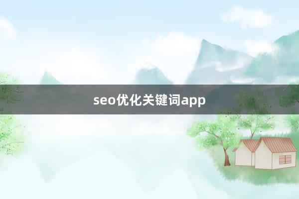 seo优化关键词app