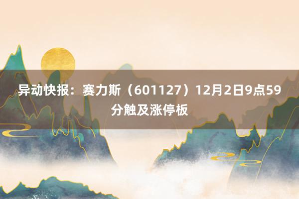 异动快报：赛力斯（601127）12月2日9点59分触及涨停板